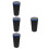 4Pcs Waterproof Blue Plastic Car Trash Can Multi Use Car Storage Bin 5