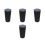 4Pcs Waterproof Blue Plastic Car Trash Can Multi Use Car Storage Bin 7