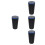 4Pcs Waterproof Blue Plastic Car Trash Can Multi Use Car Storage Bin 9