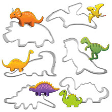 Party Supplies Cookie Molds, Durable Stainless Steel Construction Ensures Longevity, Adorable Dinosaur Designs Perfect For Engaging Young Minds In
