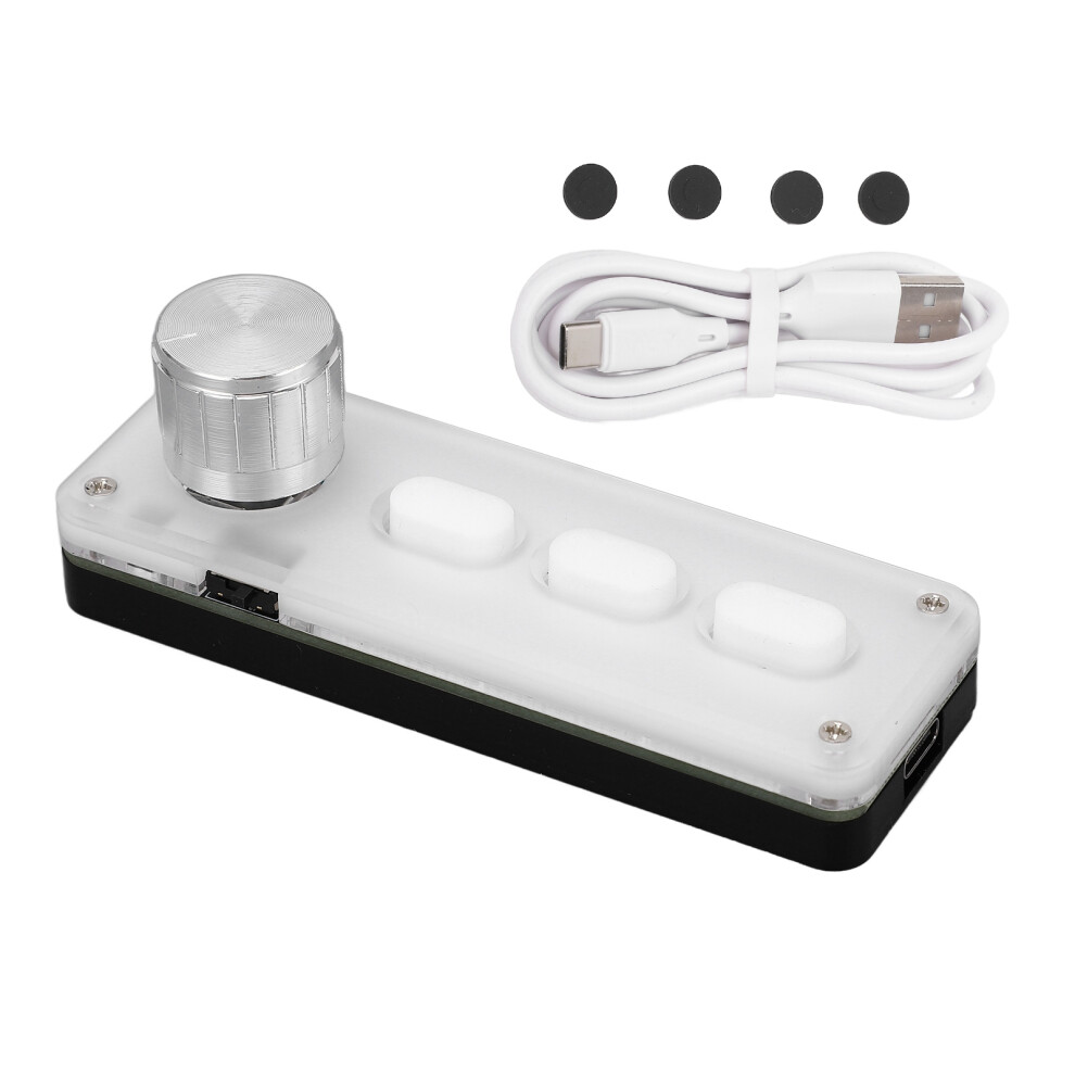 Programmable Macro Keyboard For Compact Portable Design, Customizable Knob Functions For Office Gaming 9083649636268