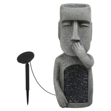 Polyresin Moai-statue, en utsøkt polyresin-brilleholder og et kunstverk for hjemmet eller kontoret ditt