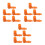 15Pcs Orange Rubber Plug Caps for High Temp Resistant 5