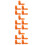 15Pcs Orange Rubber Plug Caps for High Temp Resistant 6