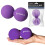 Violette dubbele massagebal - Verlicht spierspanning 2
