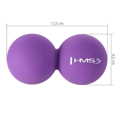 Violette dubbele massagebal - Verlicht spierspanning 2