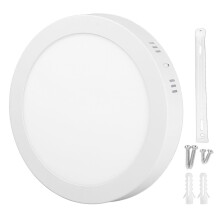 Plafoniera a LED a montaggio superficiale, dimmerabile, a filo soffitto, design ultrasottile, alta luminosità, luce bianca 6500K, lunga durata,