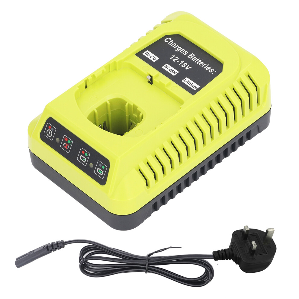 Quick Charging Battery Charger For Ryobi Tools, Dual Chemistry Charger Fast Charger Replacement Battery Charger Led Indicators Intelligent 9071309477115