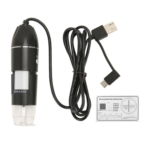 Adjustable Brightness LED Microscope HD Resolution Handheld Microscope For Digital Magnification USB Microscope Portable Microscope Manual Focus High