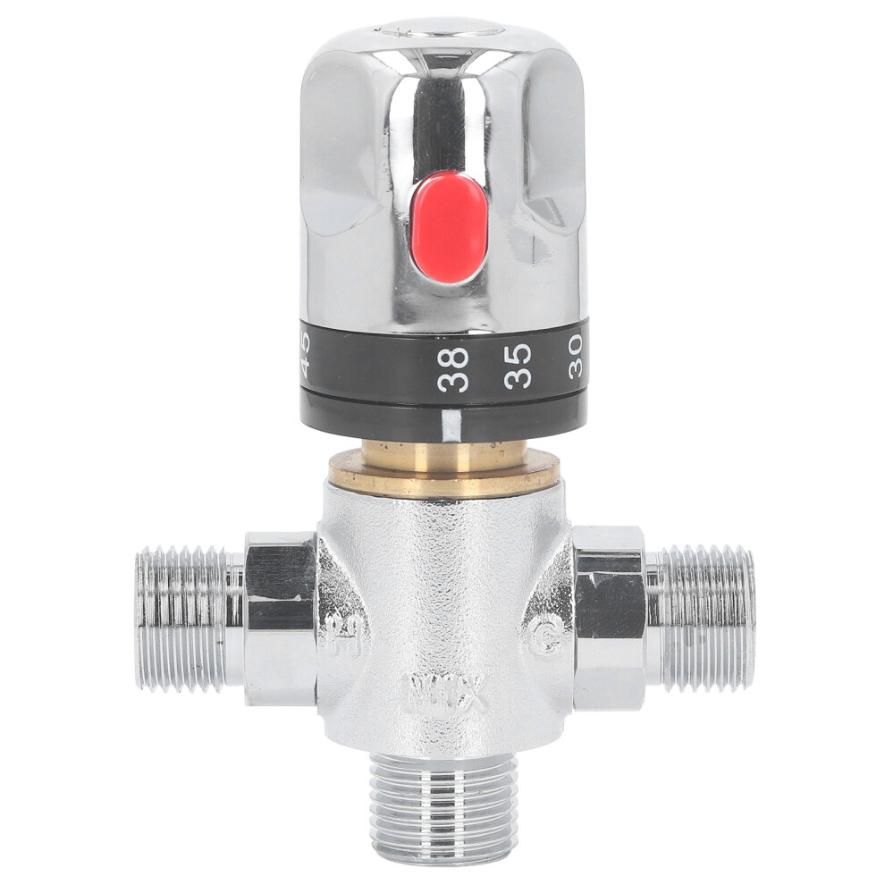 Solid Brass Mixing Valve G1/2Dn15thermostatic Water Temperature Control Valve With Reliable Function Premium Quality Fahrenheit Scale Mark 9071309478204