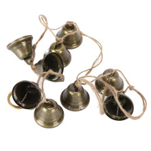 Cloches en bronze avec crochets à ressort pour la création de cloches décoratives à faire soi-même ; leur design pittoresque et leur son