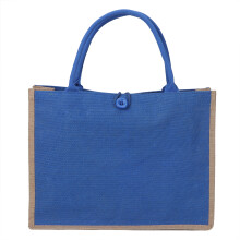 Geantă de iută sustenabilă cu mânere, pungi de cadou personalizabile din pânză de sac, compozit interior impermeabil de mare capacitate pentru