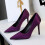 Women's Satin Pointed Toe High Heel Party Pumps 1