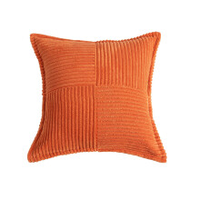 Vårdekoration Örngott 45x45 cm Orange Randiga Manchester Dekorativa Örngott
