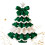 Crochet Kit Christmas Tree Decoration with Bow Pearl 1