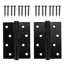 Charnières à goupille amovibles robustes de 10 x 10 cm, quincaillerie pour porte intérieure en acier résistant à la rouille pour un