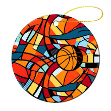 Julgransprydnad för basketspelare, basketboll, julgransprydnad för hemmet, julgransdekoration, julklapp