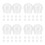 48Pcs DIY Transparent Snow Globe Balls Plastic for Winter Decorations 4