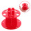 5Pcs Compact Red Makeup Brush Holder Plastic 5-Hole Drying Organizer 10