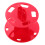 5Pcs Compact Red Makeup Brush Holder Plastic 5-Hole Drying Organizer 11