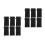 20Pcs Black Polyester Sunglasses Bags Soft Drawstring Eyeglass Cases 8