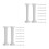 32Pcs Small Roman Column Figurines White Plastic for DIY Micro Scenes 6