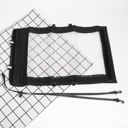 2Stk Outdoor Map Bag Stark Verschließbar & Transparent 2
