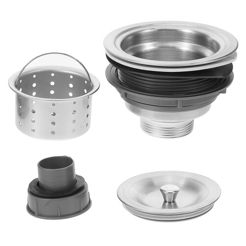 5Sets Durable Stainless Steel Sink Stopper Kitchen Drain Strainer 2
