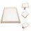 2Pcs Stackable Wooden Herb Drying Rack with Removable Mesh Trays Beige 9