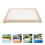 2Pcs Stackable Wooden Herb Drying Rack with Removable Mesh Trays Beige 10