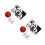 2Sets Hängender Kinder Basketballkorb Bunt Robust Indoor 4