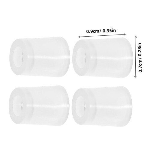 300Pcs Home Use Syringe Adapter for Liquid Dispensing Transparent 2