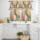 Easter Rabbit Kitchen Curtains and Valances Set Pink Yellow 3