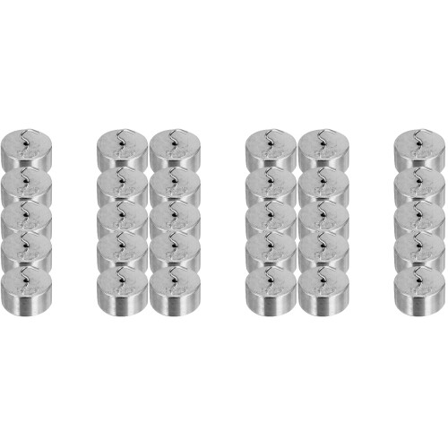 3Sets Portable Metal Hook Weight Set Silver for Physics Teaching Lab