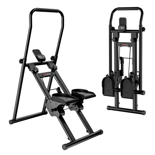 Adjustable Handlebar and Pedals Foldable Stair Stepper