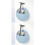 2Pcs Wall-Mounted Semi-Circle Toothbrush and Razor Holder Light Blue 4