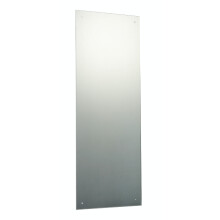 120 x 60cm Rect.Mirror with Pre-Drilled Holes & Chrome Cap Wall Hanging Fix Kit