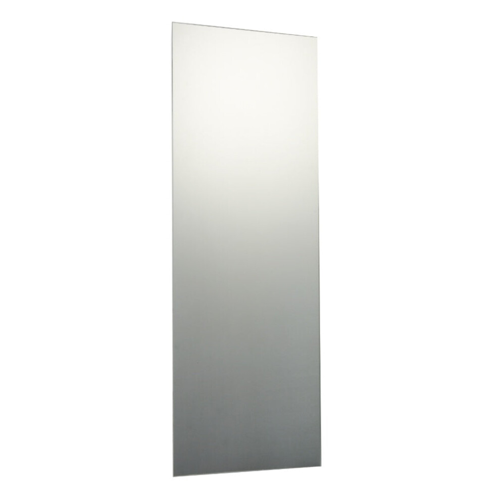 Mirrors And Frames Direct Ltd 120 X 35Cm Plain Rectangle Frameless Glass Mirror, No Fittings Included