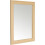 48 x 38cm Framed Mirror with Wall Hanging Fixings - Oak Effect 1