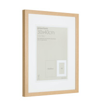 (Light Oak Effect) Picture Frame Thin Block 30x40cm with Mount Ap 20x29cm for A4-Choice Of Colours