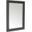 48 x 38cm Framed Mirror with Wall Hanging Fixings - Black 1