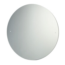 40cm Dia. Round Mirror with Pre-Drilled Holes & Chrome Cap Wall Hanging Fix Kit