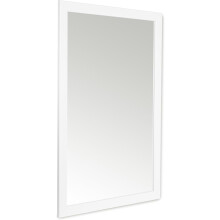 58 x 84cm Framed Mirror with Wall Hanging Fixings - White