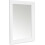 48 x 38cm Framed Mirror with Wall Hanging Fixings - White 1