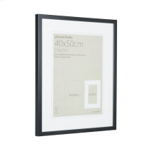 (Light Oak Effect) Picture Frame Thin Block 40x50cm with Mount Ap 30x40cm for A3-Choice Of Colours