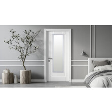 127.5cm x 37cm Overdoor Mirror Full Length for Bath/Bedroom etc. Small Flat Grey