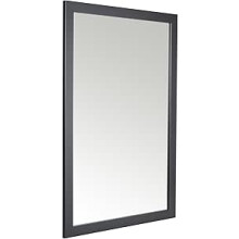 58 x 84cm Framed Mirror with Wall Hanging Fixings - Black