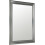 136 x 44cm Framed Dressing Mirror with Wall Hanging Fixings - Silver 1