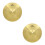 2Pcs Brass Practice Drum Crash Cymbals Golden for Drum Set Use 10