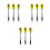 9Pcs Yellow Needle Tipped Darts Pin Type Drop-Resistant Accessories 2